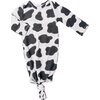 Cow Knotted Hat, Black - Nightgowns - 1 - thumbnail