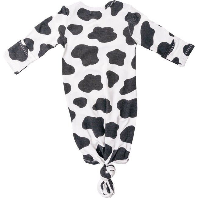 Cow Knotted Hat, Black - Nightgowns - 2