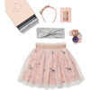 Carousel Printed Tulle Skirt Gift Box, Pink - Mixed Gift Set - 1 - thumbnail