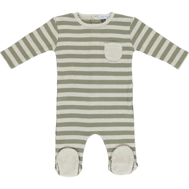Vintage Overalls, Green Stripe - Overalls - 1