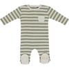 Vintage Overalls, Green Stripe - Overalls - 1 - thumbnail