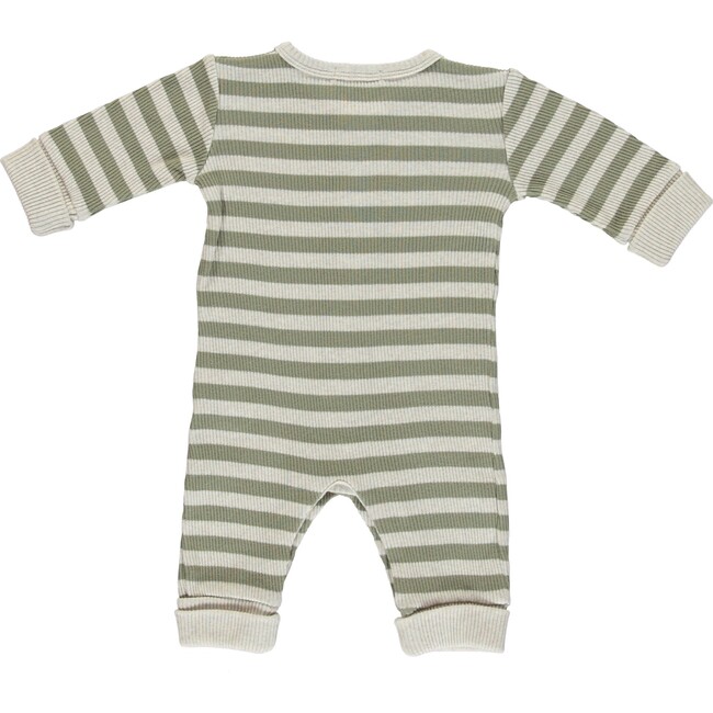 Vintage Long Johns, Green Stripe - Overalls - 2