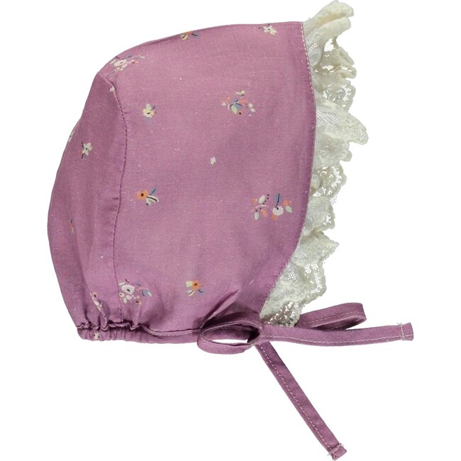 Adele Bonnet Purple Flowers - Hats - 1