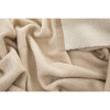 Quori Knitted Throw, Beige - Blankets - 2