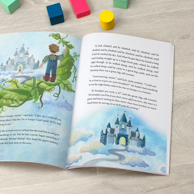 Personalized Jack & The Beanstalk Book, Softback - Books - 4