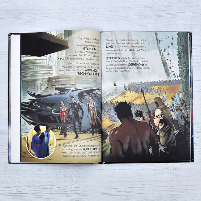 Black Panther Personalized Marvel Story Book, Hardback - Books - 4
