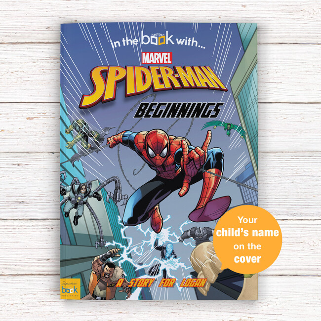 Spider-man Beginnings Personalized Marvel Story Book, Hardback