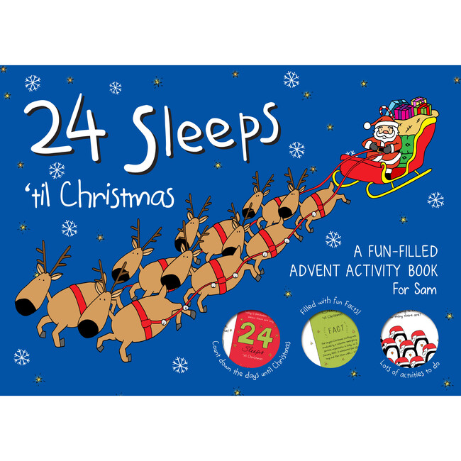 24 Sleeps ’til Christmas Personalized Activity Book - Books - 1