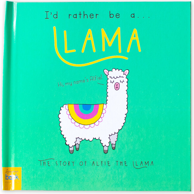 Personalized I'd Rather Be a Llama Story, Hardback
