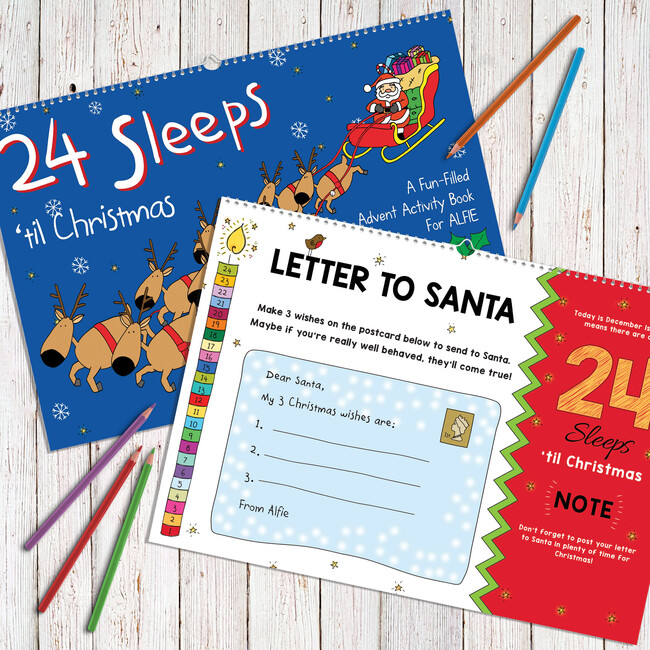 24 Sleeps ’til Christmas Personalized Activity Book - Books - 3
