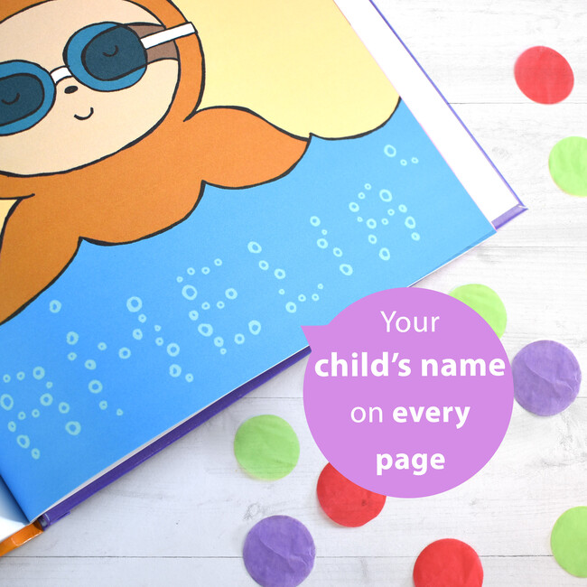 Personalized I'd Rather Be a Sloth Story, Hardback - Books - 4