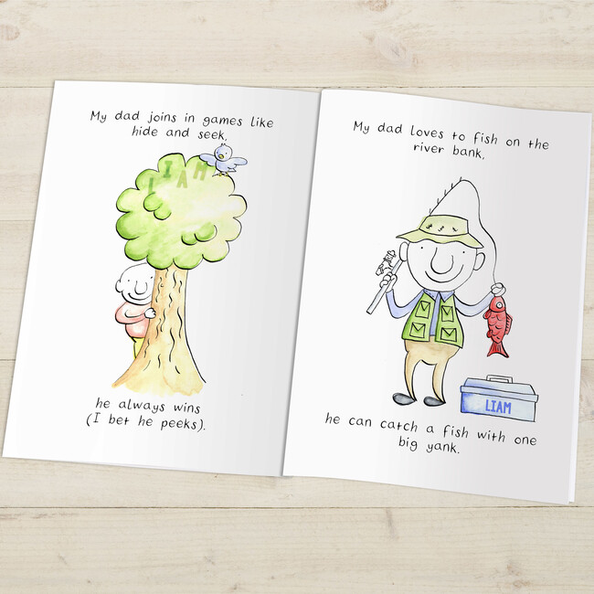 Personalized My Dad Book, Hardback - Books - 3