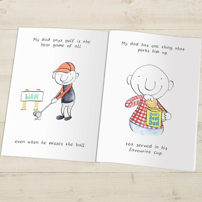 Personalized My Dad Book, Hardback - Books - 6