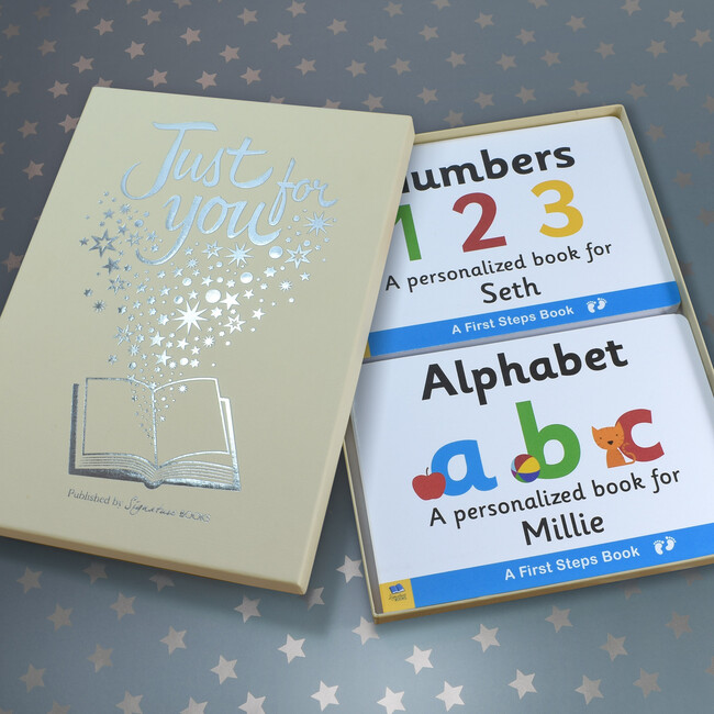 Personalized Alphabet & Numbers Board Book Gift Set - Books - 4