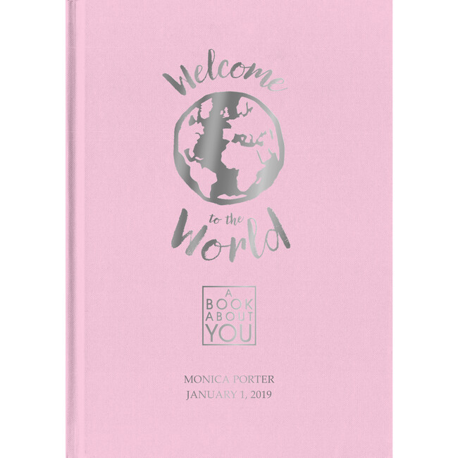 Personalized Book About You: Welcome to the World Hardback, Pink
