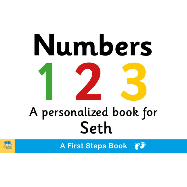 Personalized First Steps Numbers Board Book for Toddlers - Books - 1