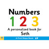 Personalized First Steps Numbers Board Book for Toddlers - Books - 1 - thumbnail