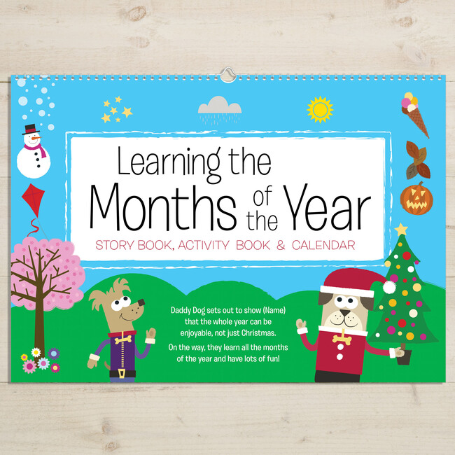 Personalized Months of the Year Activity Book - Books - 1