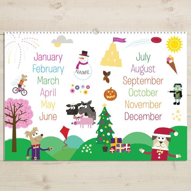 Personalized Months of the Year Activity Book - Books - 2