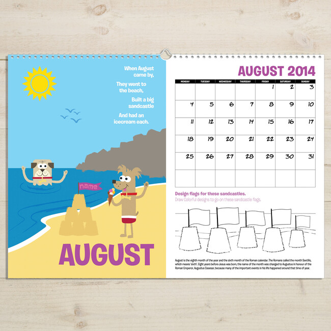 Personalized Months of the Year Activity Book - Books - 4