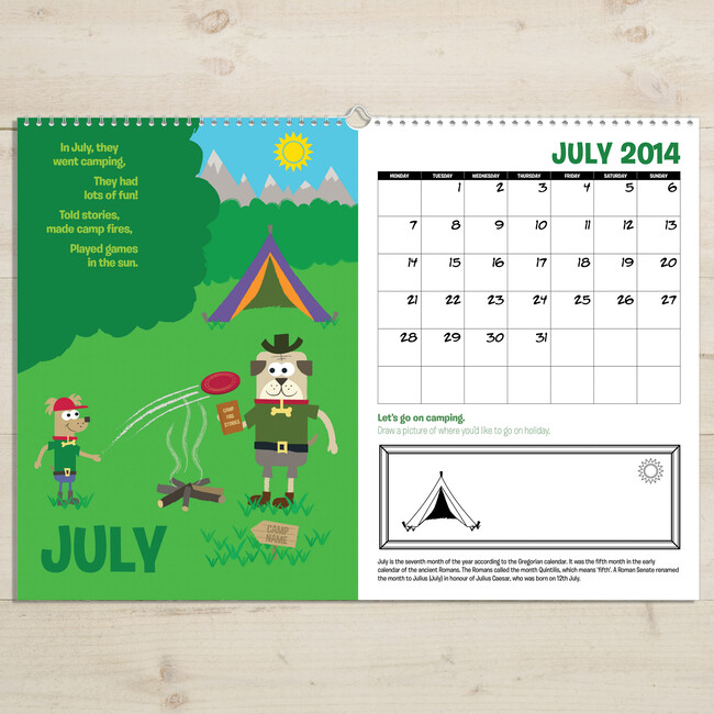 Personalized Months of the Year Activity Book - Books - 8