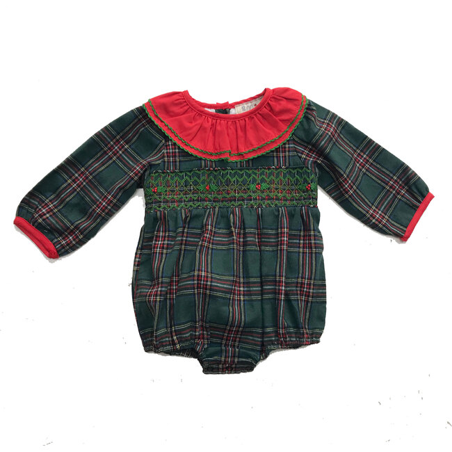 Ivy Romper, Green - Onesies - 1