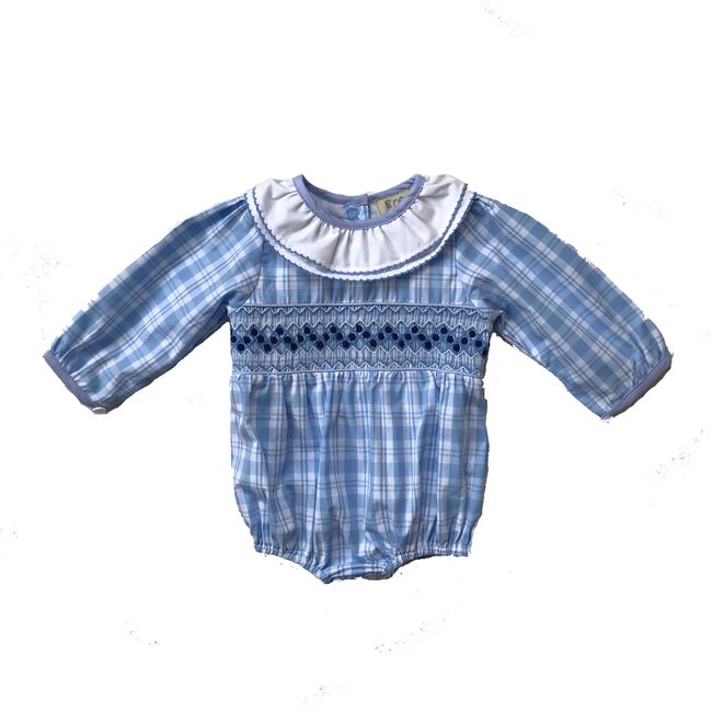 Jean Romper, Blue - Rompers - 1