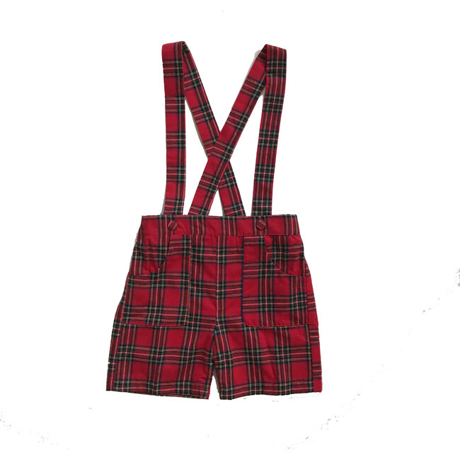 Pinocchio Shorts, Red Tartan - Shorts - 1