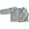Take Me Home Bundle, Beige & White Knitted 3-Piece Set & Blanket - Mixed Apparel Set - 4 - thumbnail