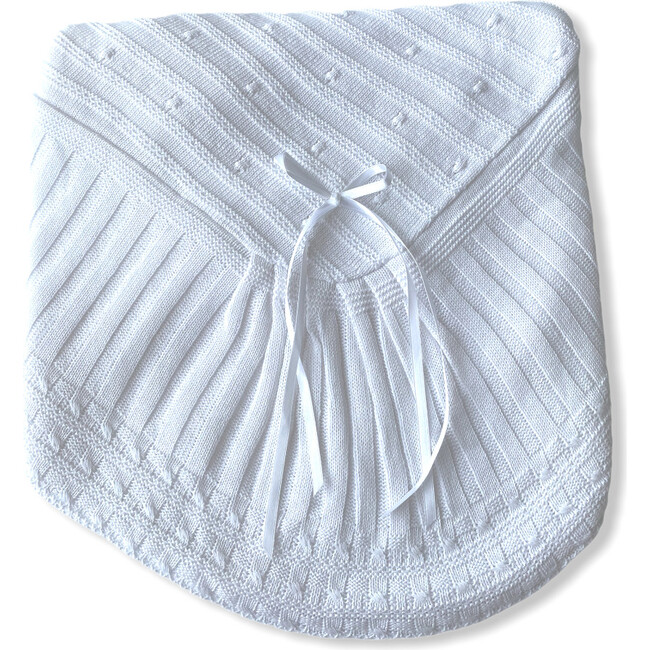 Take Me Home Bundle, White Knitted 3-Piece Set & Blanket - Mixed Apparel Set - 6