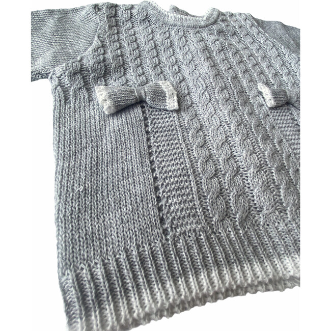 Knitted 3-Piece Set, Grey - Mixed Apparel Set - 3