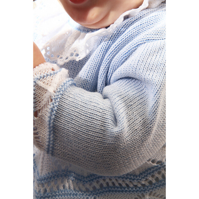 Knitted 3-Piece Set, Blue - Mixed Apparel Set - 9