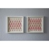 Pink Dreams,  Rhombus Framed Applique Wall Art - Art - 2 - thumbnail
