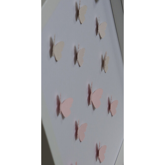 Butterfly Pink Dreams, Framed Applique Wall Art - Art - 3