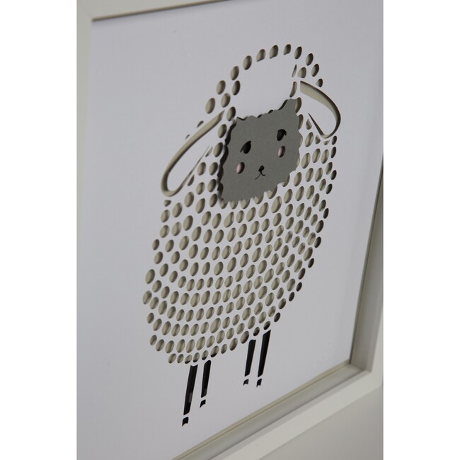 One Sheep, Two Sheep.. Sleep, Counting Sheep Duo Framed Applique Wall Art - Art - 3