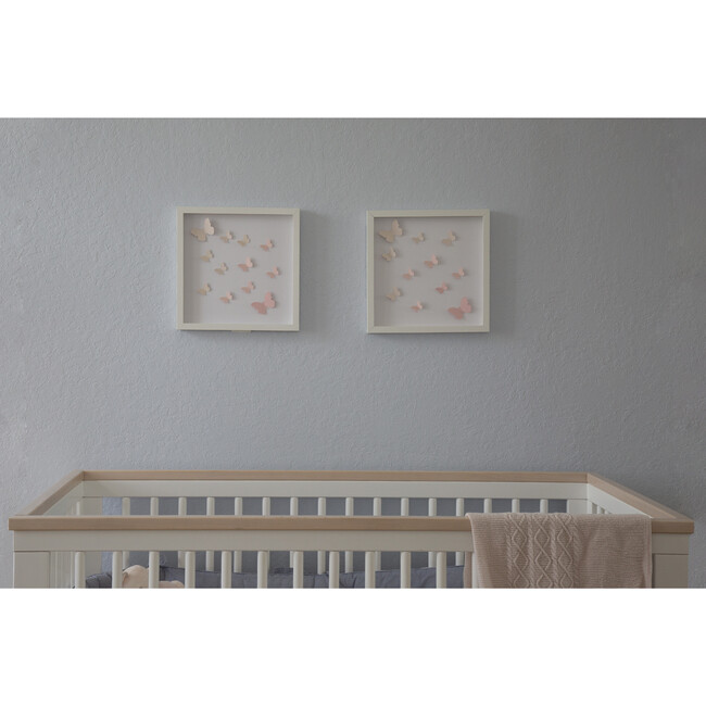 Butterfly Pink Dreams, Framed Applique Wall Art - Art - 5