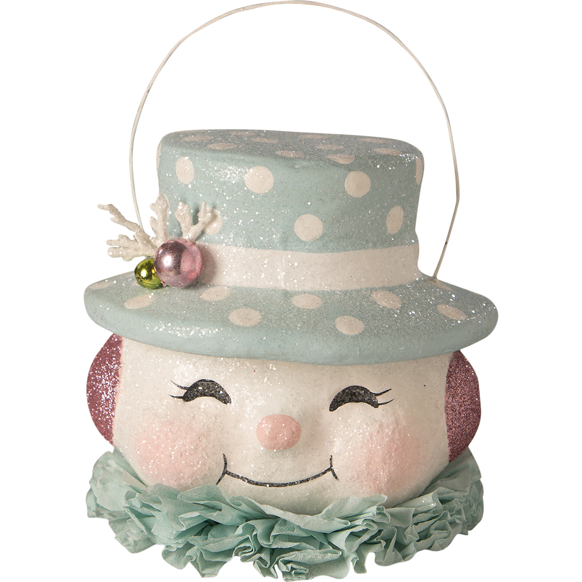 Happy Pastel Snowman Bucket - Accents - 1