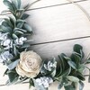 Hoop Wreath, White Rose - Wreaths - 2