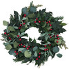 Christmas Wreath, Red Berries & Eucalyptus - Wreaths - 1 - thumbnail