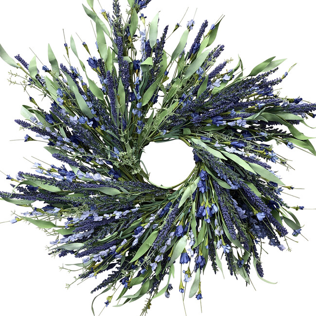 Spring Wreath, Lavender Wild Flower - Wreaths - 1