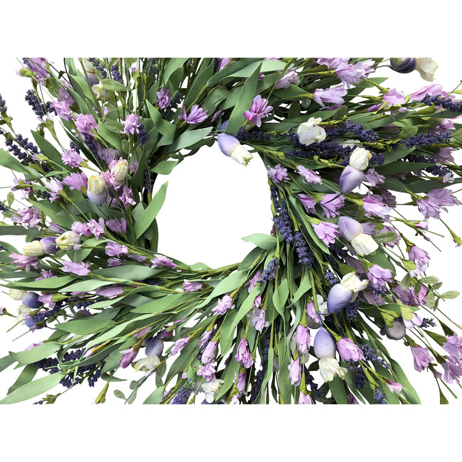 Spring Wreath, Pink Wild Flower - Wreaths - 3