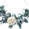 Spring Hoop Wreath, White Rose - Wreaths - 3