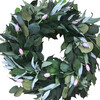 Spring Greenery Wreath, Purple Tulip - Wreaths - 2