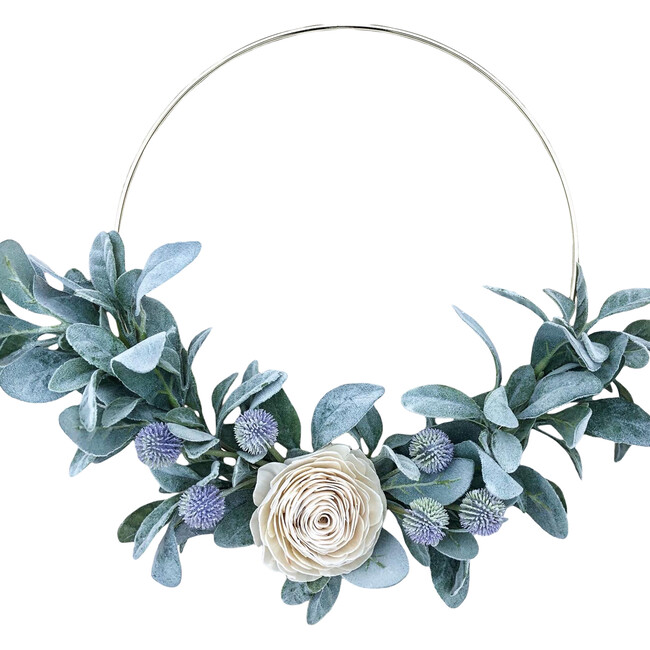 Spring Hoop Wreath, White Rose - Wreaths - 4