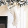 Monogrammable Christmas Stocking, Natural - Stockings - 2