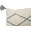Little Oasis Knitted Cushion, Natural/Grey - Decorative Pillows - 5