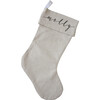 Monogrammable Christmas Stocking, Natural - Stockings - 5