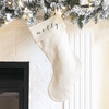 Monogrammable Christmas Stocking, Natural - Stockings - 6