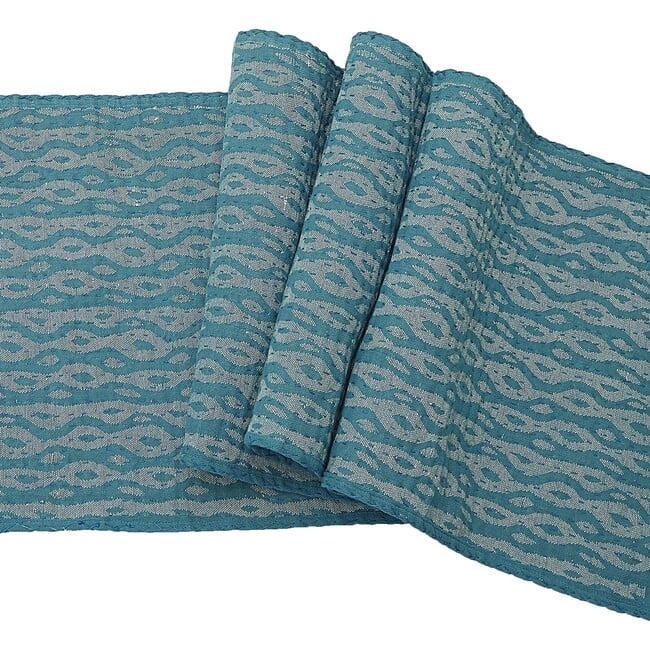 Cotton Table Runner, Blue Ocean - Tabletop Decor - 2