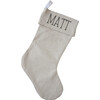 Monogrammable Christmas Stocking, Natural - Stockings - 7